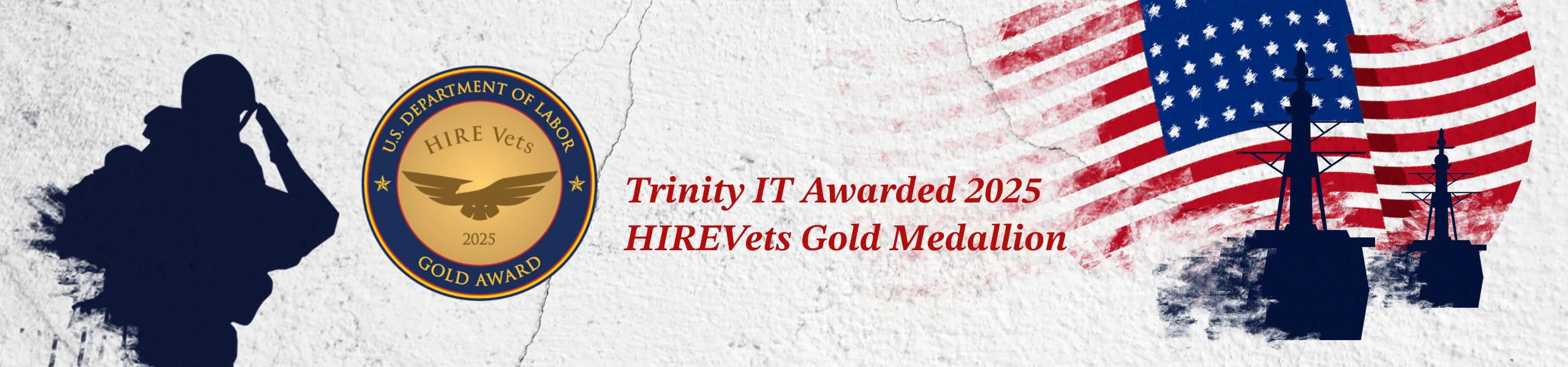 Trinity IT awarded the 2025 HireVets Gold Award